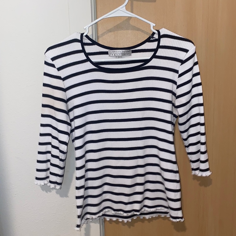 Black and white striped shirt